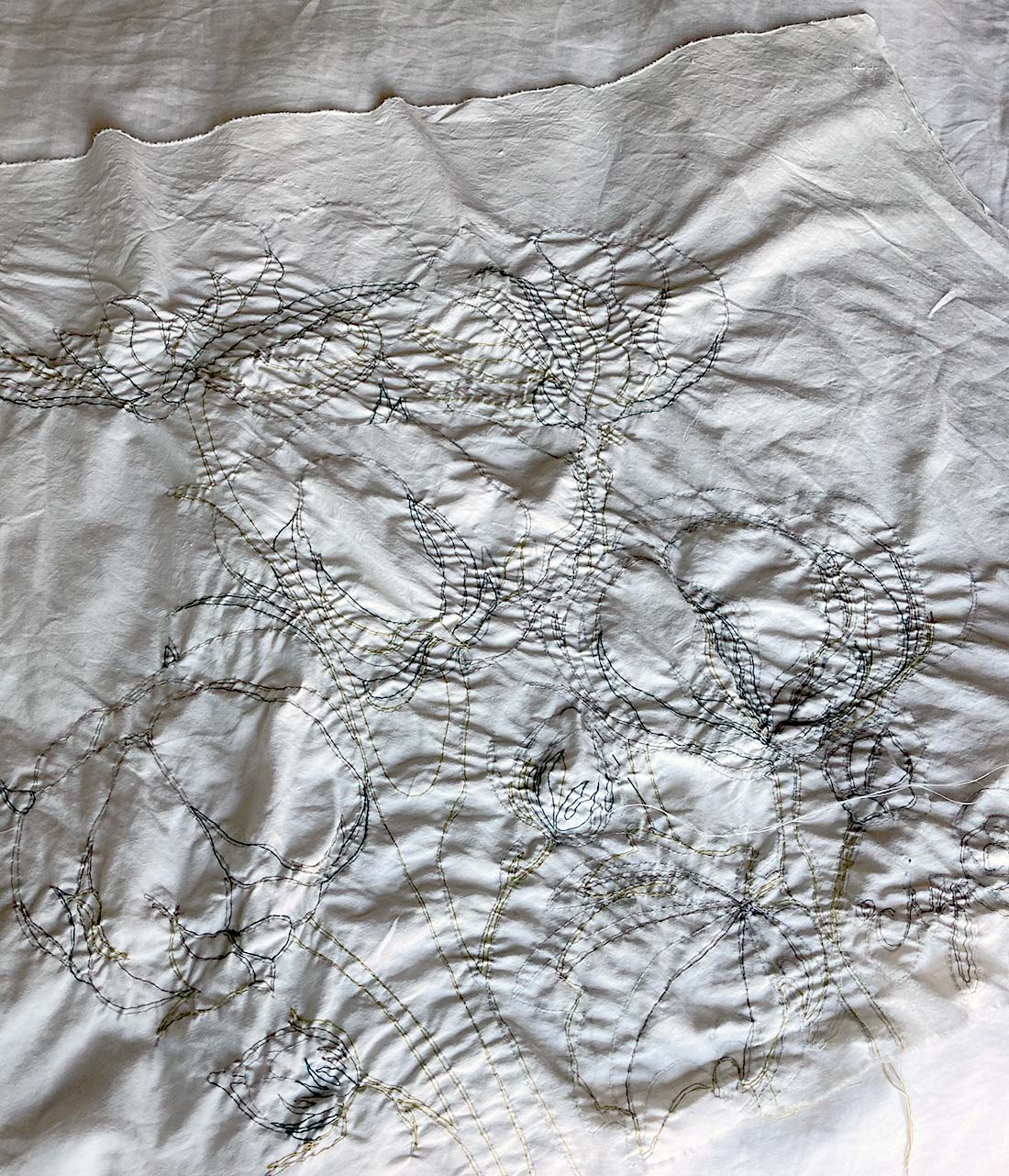 cotton flowers embroidery