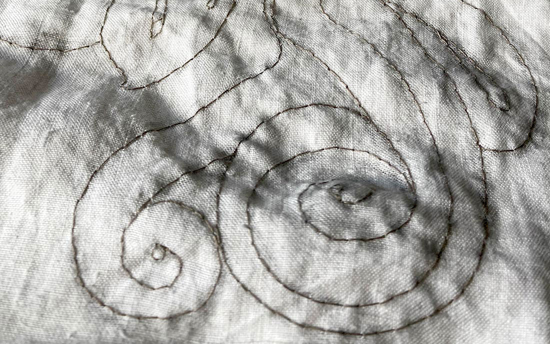 il re del mondo, contemporary embroidery art, dettaglio