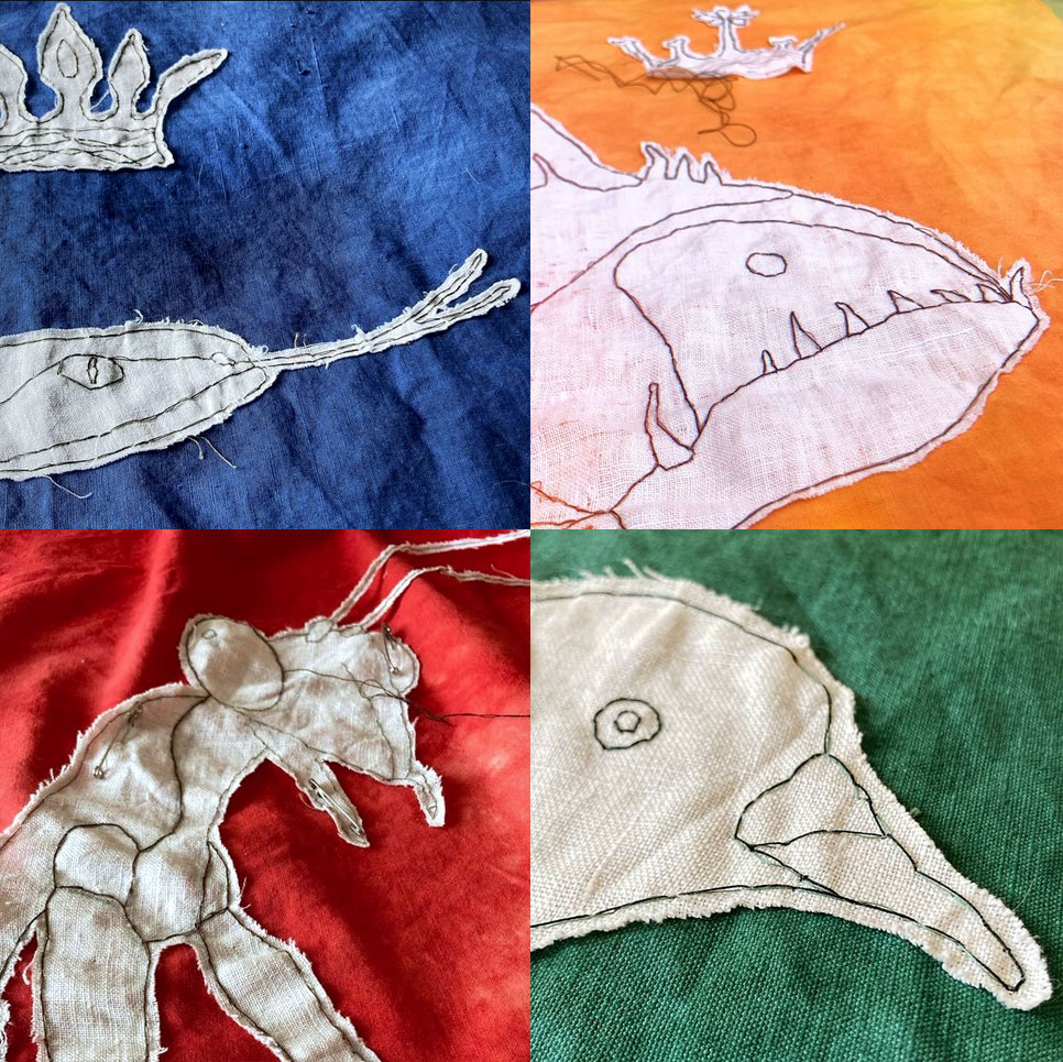 Ricamo esposto alla Biennale di Fiber Art a Valtopina – Sonia izn Piscicelli