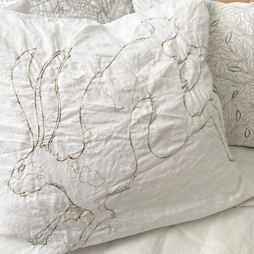 federa ricamata a mano