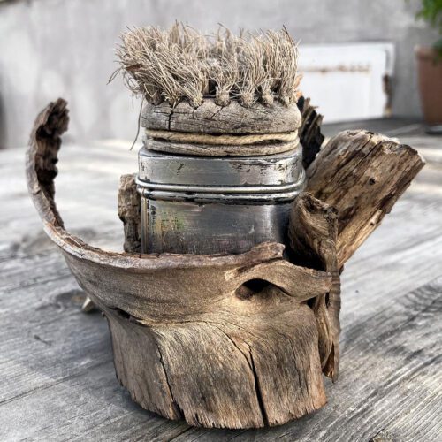 Ricamo contemporaneo ✦ Materna, fazzoletto di lino, pezzo unico